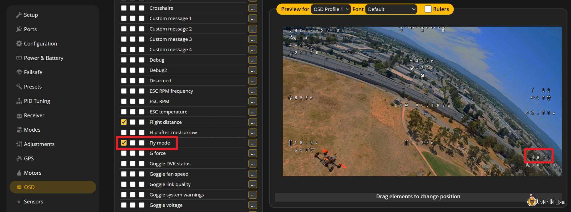 Betaflight Configurator Osd Fly Mode